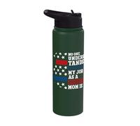 Thin Blue Line - No one understands Job as a Police Mom Stainless Steel Insulated Water Bottle