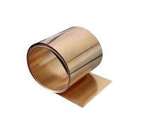thin brass metal sheet C5191 Phosphorous Copper Strip Wear-resistant Tin Phosphor Bronze Spring Elastic Copper Tape Foil Sheet 0.1mm To 3mm(2.5x100x200mm 1pc)