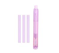 Thin Cartoon Eraser with Replaceable Refills Retractable Mechanism School Supplies for Kids Classroom Learning Tools Compactly Portable Pencil Eraser