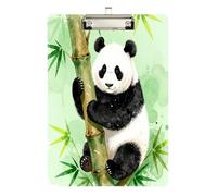 Thin clipboard Big Panda Bear Cute Transparent for Clip Board Teacher Size 9 x 12.5 Tabla para escribir con Clip