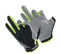Thin Cycling Gloves, Fishing Gloves, Men, Breathable Training Fishing Gloves Made of Ice Silk, Adjustable Touchscreen Cycling Gloves for Kayaking, Paddling, Hiking, Sailing