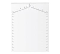 Thin Eyebrow Stencil, 25 x White Eye Eyebrow Templates - Women Eye Shaper, Brow Styling Set, Brow Buddy Tool, Mapping Kit for Women, Men