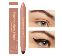 Thin Eyeline,2-in-1 Long-Lasting Eye Makeup Pen - Smudge-proof Eyeline for Women Wife Party Social Commuting Carnival Prom Cosplay Concert Travel Stage Daily Costume
