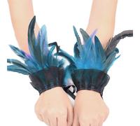 Thin Fabric Down Arm Sleeve, Comfortable and Flexible Wrist Cuffs, Lightweight Party Arm Ensemble for Halloween and Costume Events
