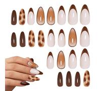 Thin False Nails, Comfortable Full Cover Manicure Tips, 24 Pieces Set for DIY Salon, Lightweight Sturdy Acrylic Material, Beauty Accessories for Women Girls, Everyday Party Office Home Event