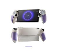 Thin Fit Designed for PlayStation Portal Case, Full Protective Slim Case Cover Compatible with PS Portal -White&Purple