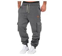 Thin Fleece Sweatpants Mens Work Trousers Men Work Walking Straight Legs Drawstring Trouser Lightweight Sweatpants with Pockets Works Trouser Cargo Pants Gym Fitness Outdoor Breathable Casual Pants
