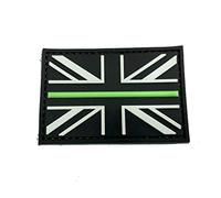 Thin Green Line Union Jack Flag Ambulance Service Paramedic PVC Patch