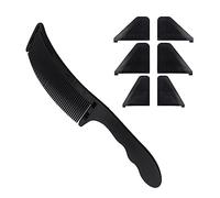Thin Hair Comb Antistatic Non-Slip Handle Haircut Curved Comb Comb Curved Design Professional Salon Hairdresser for Cutting Hair