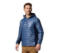 Columbia Powder Pass Hooded Hybrid Puffer Jacket - Dark Mountain/Collegiate Navy