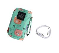 Thin Infant Bottle Temperature Regulator USB Charging 3 Heat Preferences Travel Friendly Consumable Fabric Plan USB Infant Bottle Warmer