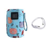 Thin Infant Bottle Temperature Regulator USB Charging 3 Heat Preferences Travel Friendly Consumable Fabric Plan USB Infant Bottle Warmer