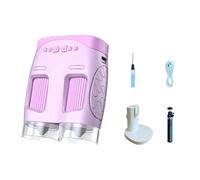 Thin Kids Science Instrument Fieldglass Combo 1080P Camera ABS Substance Safe Learning Tool for Juvenile Explorers Thin Travel Instrument Toy