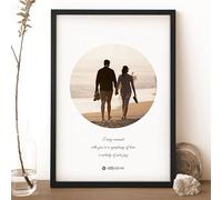 Thin Large Poster Frame 41x61cm MDF Wooden Portrait & Horizontal Wall Hanging Durable Acrylic Plexiglass Photos Canvas Pictures for Home Decoration (Black)