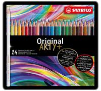Thin Lead Colouring Pencil - STABILO Original - ARTY+ - Tin of 24 - Assorted Col