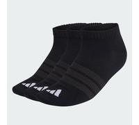 adidas Unisex THIN&LIGHT ESSENTIALS LOW CUT SOCKS 3 PAIR PACK, black/black/white, 13-14.5