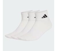 adidas Unisex THIN&LIGHT SPORTSWEAR ANKLE SOCKS 3 PAIR PACK, white/white/black, 10.5-12.5