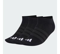 adidas Unisex THIN&LIGHT SPORTSWEAR NO SHOW SOCKS 3 PAIR PACK, black/black/white, 8.5-10