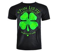 Thin Lizzy 4 Leaf Clover T Shirt (Black) - X-Large