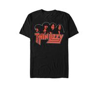 Thin Lizzy - Band Photo Logo - T-Shirt - black - S - 100% Cotton S