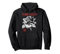 Thin Lizzy - Black Rose Line Drawing Pullover Hoodie