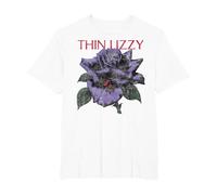 Thin Lizzy - Black Rose LP T-Shirt, Men's Big and Tall, White, 2X Tall