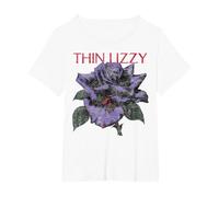 Thin Lizzy - Black Rose LP T-Shirt, Women's Plus, White, 3X