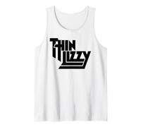 Thin Lizzy - Black Stacked Logo Tank Top