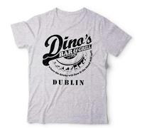 Thin Lizzy Dino’s Bar and Grill Unisex T-Shirt | Rock Lynott Fathers Day Tee - 2XL Grey