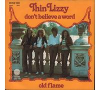 Thin Lizzy - don't believe a word / old flame 45 rpm single