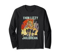 Thin Lizzy - Jailbreak Explosion Black Long Sleeve T-Shirt