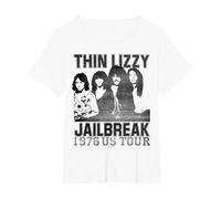 Thin Lizzy - Jailbreak US Tour T-Shirt, Women's Plus, White, 4X