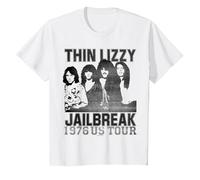 Thin Lizzy - Jailbreak US Tour T-Shirt, Youth, White, Small