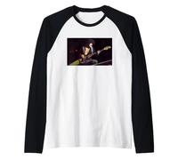 Thin Lizzy Live Phil Lynott 1976 By David Corio Raglan Baseball Tee