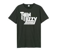 Thin Lizzy Logo Amplified Charcoal XL Unisex T-Shirt NEW