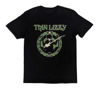 Thin Lizzy Men's Celtic Ring T-Shirt in Black | Size: XL Thin Lizzy Black XL