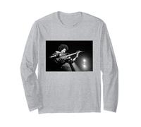 Thin Lizzy Phil Lynott Bassist Jailbreak by Virginia Turbett Long Sleeve T-Shirt