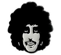 Thin Lizzy Phil Pin Portrait Badge in Black Thin Lizzy Black