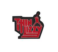 Thin Lizzy Red Patch Badge Embroidered Iron on Applique Souvenir Accessory