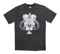 Thin Lizzy T-Shirt Rocker Stone Wash Unisex Charcoal Grey XL