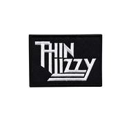 Thin Lizzy Silver_1 Patch Badge Embroidered Iron on Applique Souvenir Accessory