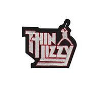 Thin Lizzy Silver Patch Badge Embroidered Iron on Applique Souvenir Accessory