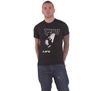 Thin Lizzy T Shirt Life Band Logo Official Mens Black M