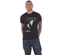Thin Lizzy T Shirt Life Band Logo Official Mens Black XL