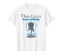 Thin Lizzy - Thunder & Lightning Guitar White T-Shirt