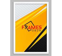 THIN Mat Black,Whtie, Oak, Picture, Photo Frames A2,A3,A4,A5 (White, A3,420x297mm)