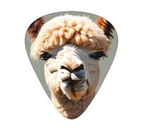 Thin, medium and heavy, 12 pieces guitar picks, Alpaca avatar wear-resistant guitar picks, suitable for guitar, bass, electric guitar, ukulele,