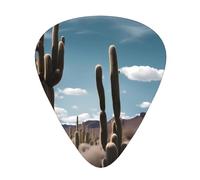 Thin, medium and heavy, 12 pieces guitar picks, beautiful cactus wear-resistant guitar picks, suitable for guitar, bass, electric guitar, ukulele,