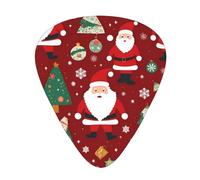Thin, medium and heavy, 12 pieces guitar picks, Cute Santa's gift wear-resistant guitar picks, suitable for guitar, bass, electric guitar, ukulele,