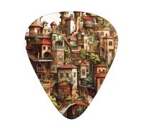 Thin, medium and heavy, 12 pieces guitar picks, Dream Castle wear-resistant guitar picks, suitable for guitar, bass, electric guitar, ukulele,